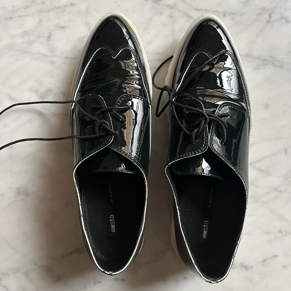 New MIISTA dark green shoes, size 38